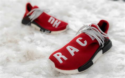 real human race shoes vs fake|How To Spot Real Vs. Fake Pharrell Williams Human Race NMD.